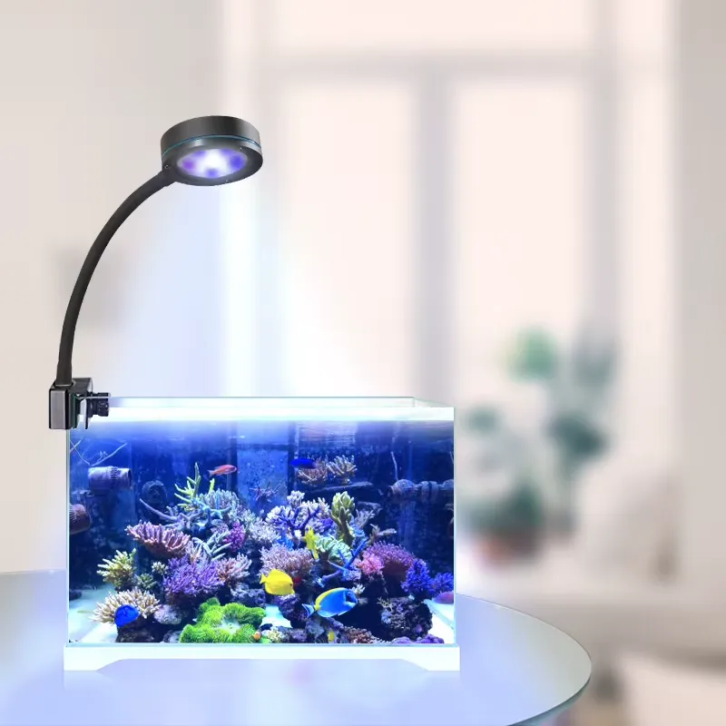 Aquarium Blue Marine Reef - Aquasanrise ไฟ LED สำหรับตู้ปลาทะเลขนาดเล็ก แบบฟูลสเปกตรัม สำหรับการเลี้ยงปะการังและปลาในตู้ปลาขนาดเล็ก