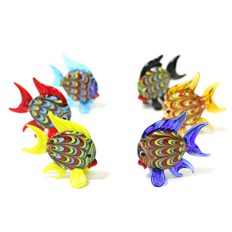 Aquarium Innovative Marine - สีสัน Tropical Fish MINI Figurines น่ารักเล็กๆสัตว์ทะเลแก้วหัตถกรรมเครื่องประดับคอลเลกชัน