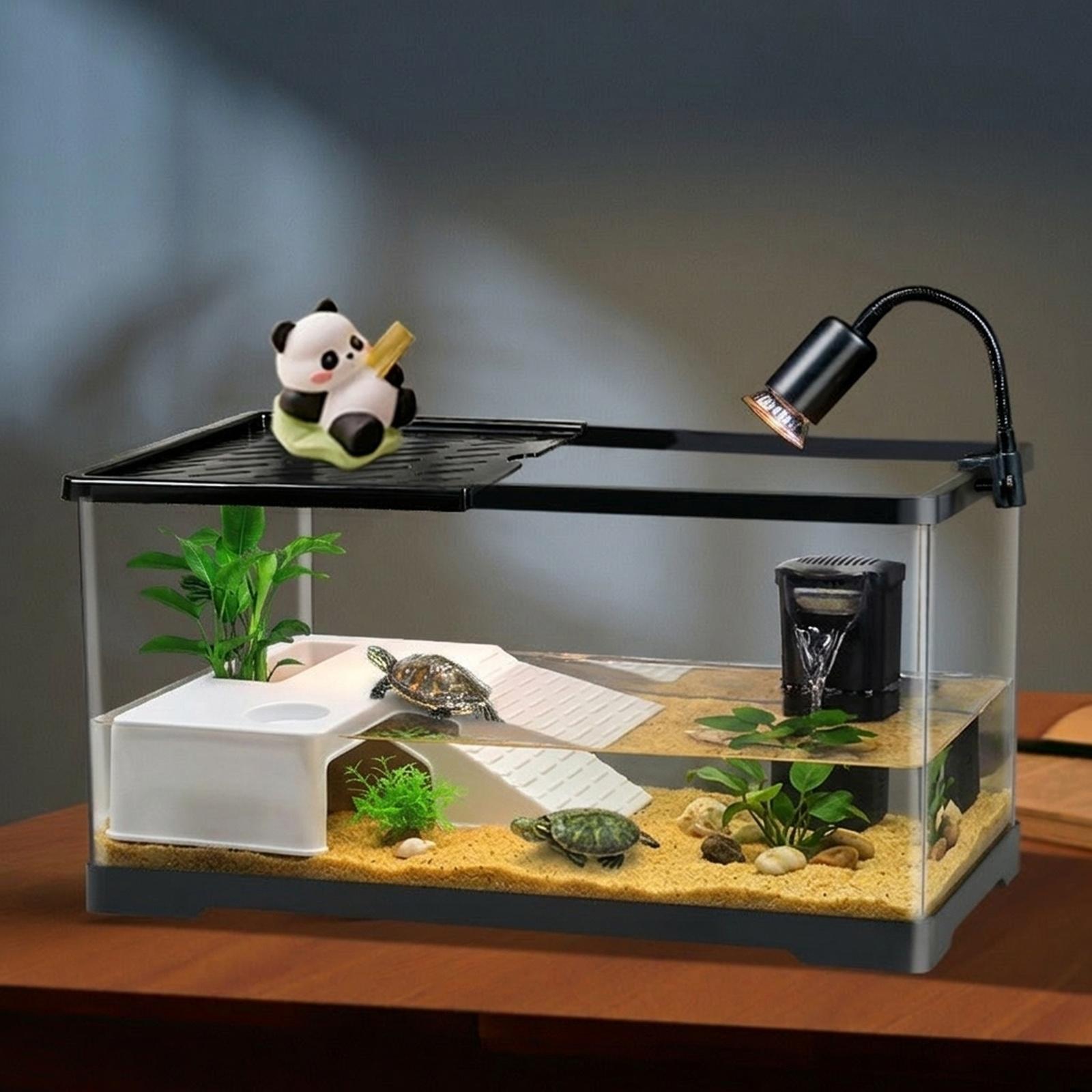 Aquarium Innovative Marine - แพลตฟอร์มพักผ่อนสำหรับเต่า แท่นพักผ่อนตกแต่งตู้ปลา อุปกรณ์ตกแต่งตู้ปลาอเนกประสงค์ ทางลาดสำหรับเต่า สำหรับกบและสัตว์เลื้อยคลานขนาดเล็ก