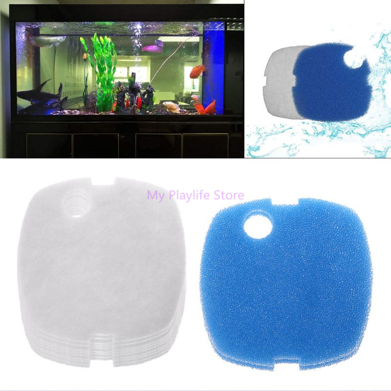 Marine Aquarium Hardscape - 10ชิ้นแผ่นกรองตู้ปลาฟองน้ำสำหรับ HW-302 sunsun/505A กระป๋องกรองถังปลาอุปกรณ์เสริมตัวกรอง