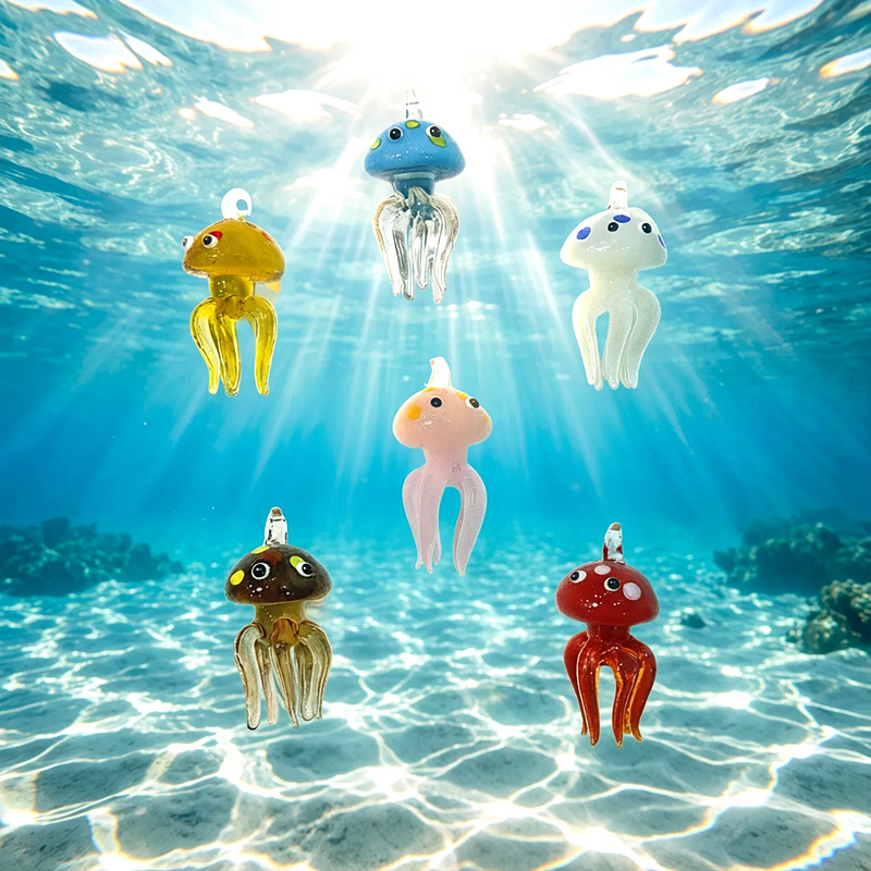 จี้แมงกะพรุนแก้วมินิสีสันสดใสจ - Marine Life Aquariums บทวิจารณ์และราคา