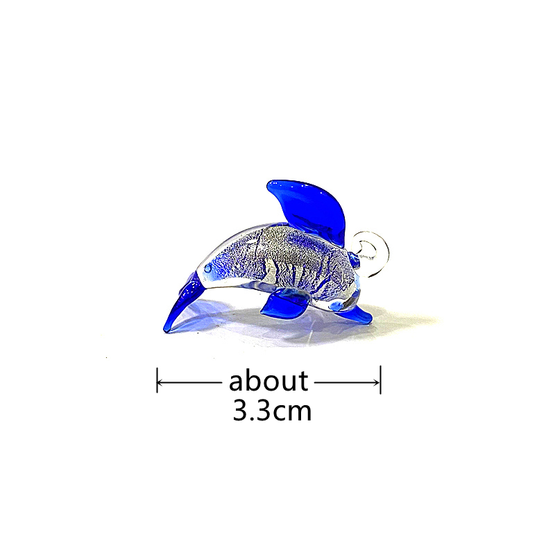 จี้แก้วรูปโลมินิ 2 ชิ้น น่ารัก - Marine Aquarium Europe บทวิจารณ์และราคา