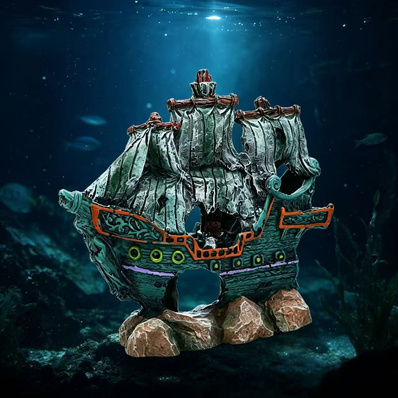 ของตกแต่งตู้ปลา รูปเรือใบ เรือ - Aquarium Marina บทวิจารณ์และราคา