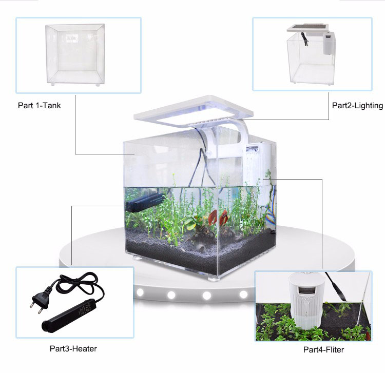 ตู้ปลาอะคริลิคขนาดเล็ก (25*25* - Aquarium Marina บทวิจารณ์และราคา