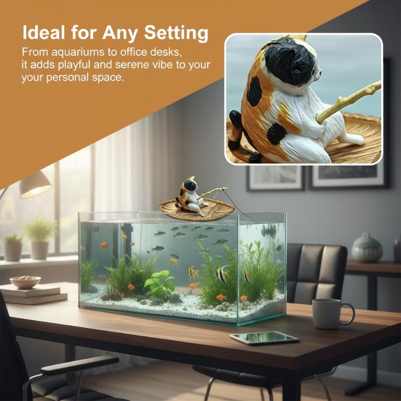 เรซิ่นรูปเรือตกปลาสำหรับตกแต่ง - Aquarium Marina บทวิจารณ์และราคา