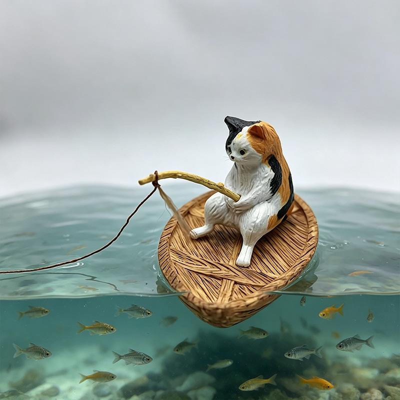 เรซิ่นรูปเรือตกปลาสำหรับตกแต่ง - Aquarium Marina บทวิจารณ์และราคา